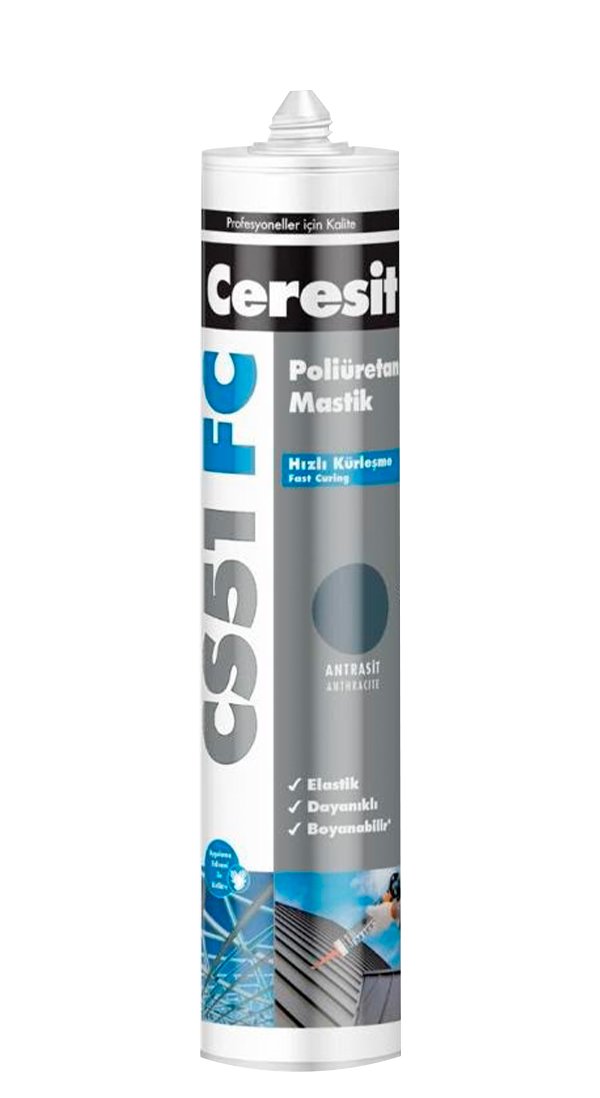 CERESIT CS51 FC PU MASTIK KARTUS ANTRASIT 280 ML